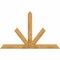 Ekena Millwork Saratoga Rough Sawn Timber Gable Bracket, Western Red Cedar, 84"W x 53"H x 2"D x 6"F, 15/12 Pitch GBW084X53X0206SAR00RWR - alternate 1